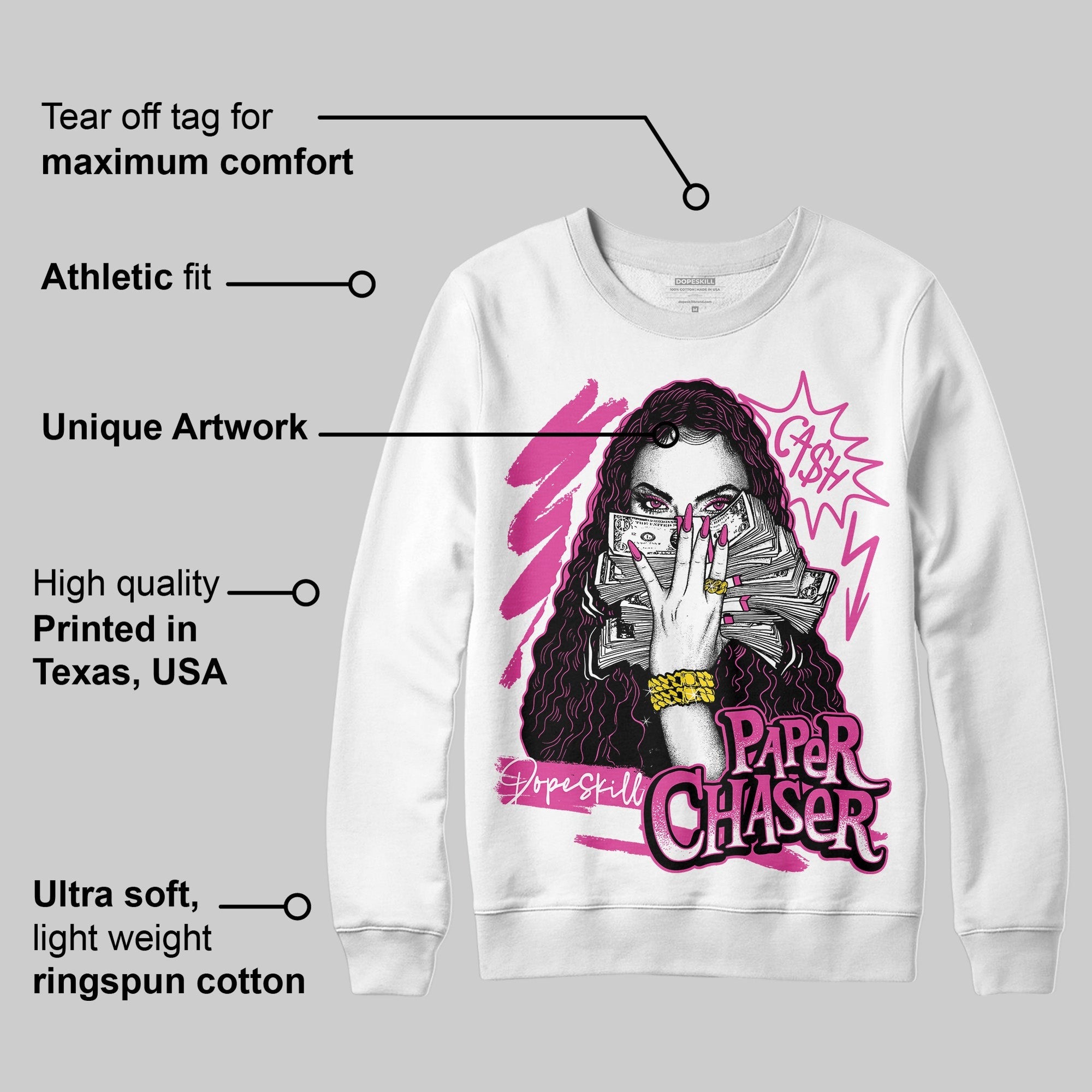Dunk Low Active Fuchsia DopeSkill Sweatshirt NPC Graphic