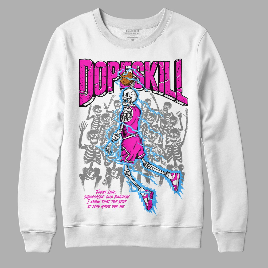 Dunk Low Active Fuchsia DopeSkill Sweatshirt Thunder Dunk Graphic