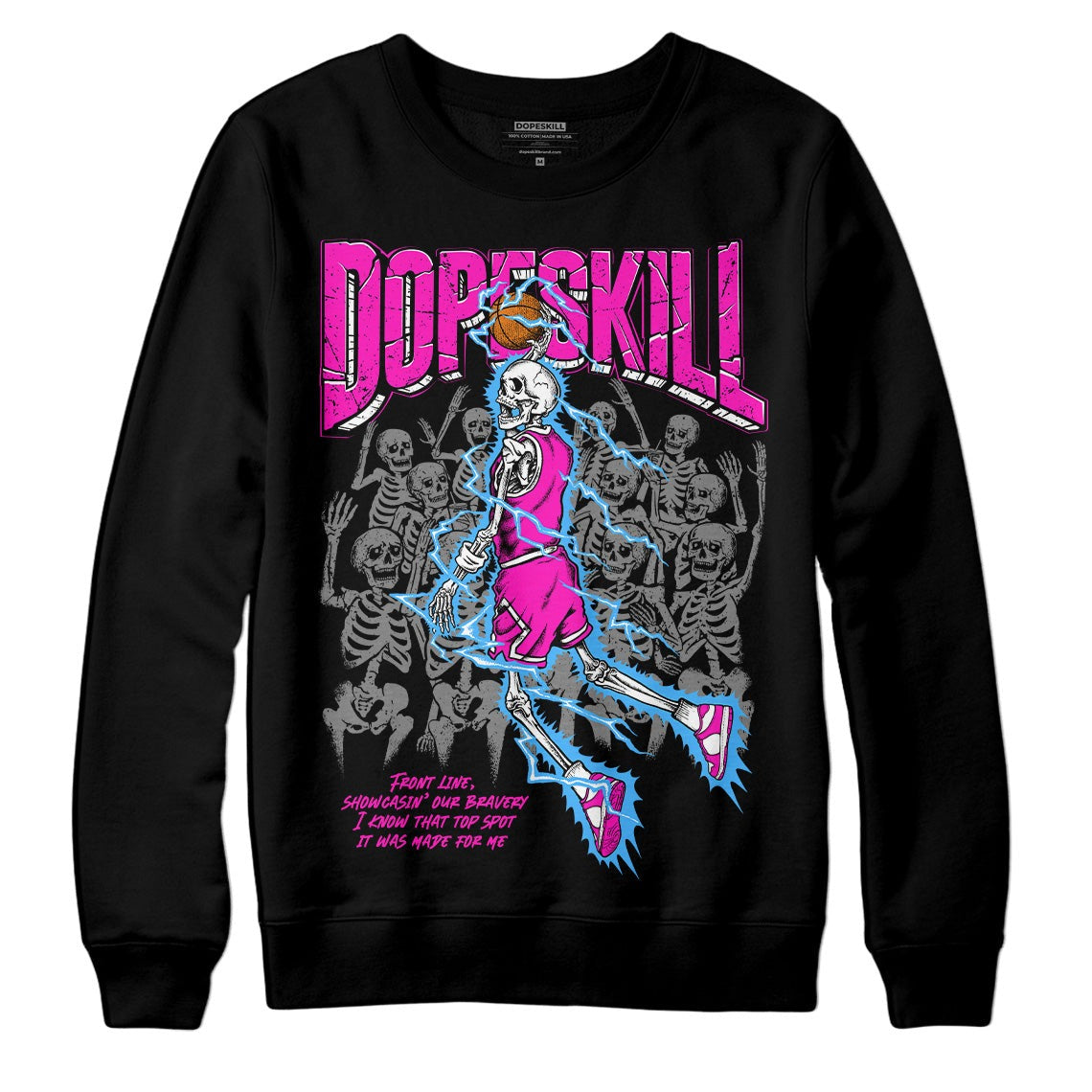 Dunk Low Active Fuchsia DopeSkill Sweatshirt Thunder Dunk Graphic