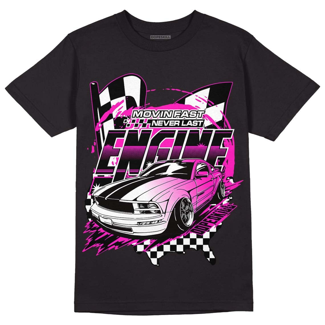 Dunk Low Active Fuchsia DopeSkill T-Shirt ENGINE Tshirt Graphic