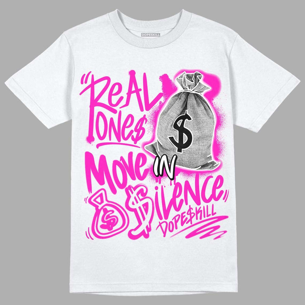 Dunk Low Active Fuchsia DopeSkill T-Shirt Real Ones Move In Silence Graphic