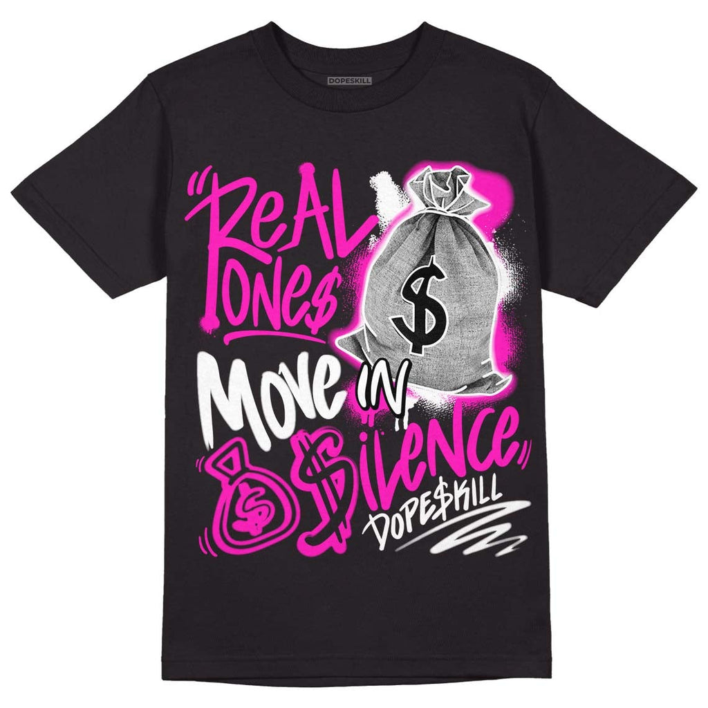 Dunk Low Active Fuchsia DopeSkill T-Shirt Real Ones Move In Silence Graphic