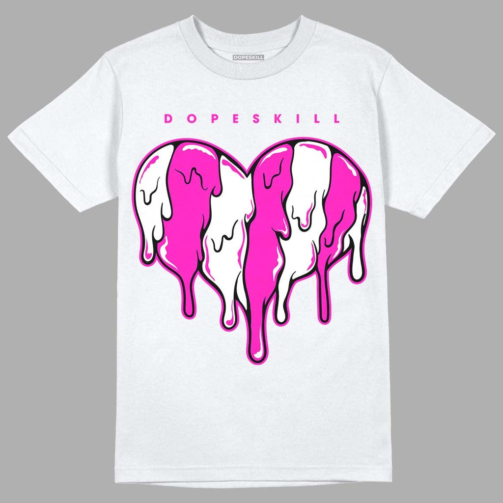 Dunk Low Active Fuchsia DopeSkill T-Shirt Slime Drip Heart Graphic