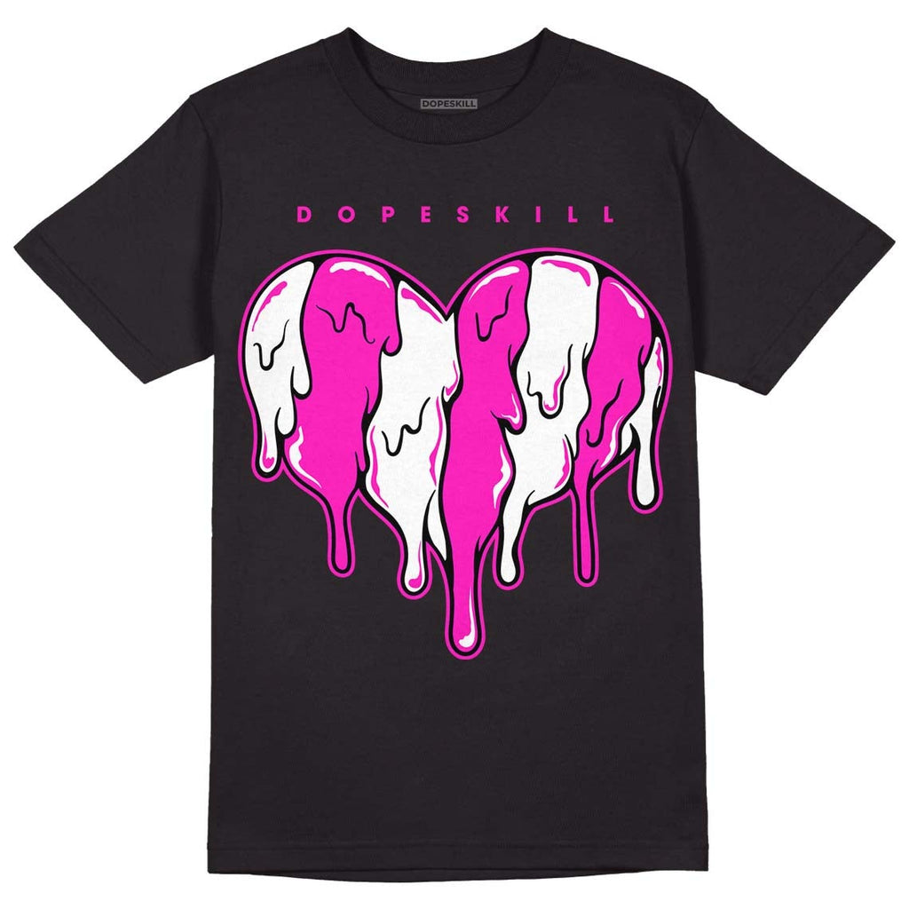 Dunk Low Active Fuchsia DopeSkill T-Shirt Slime Drip Heart Graphic