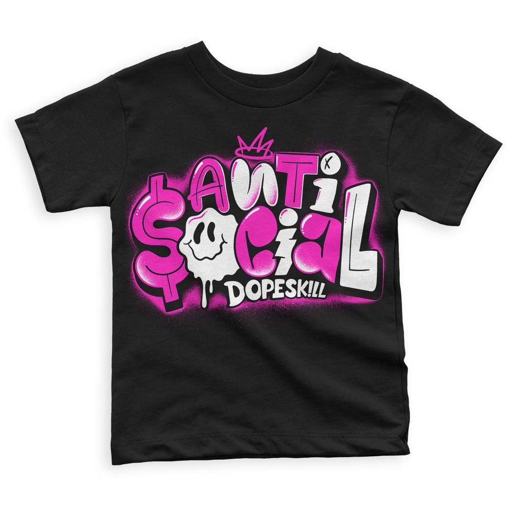 Dunk Low Active Fuchsia DopeSkill Toddler Kids T-shirt Anti Social Graphic