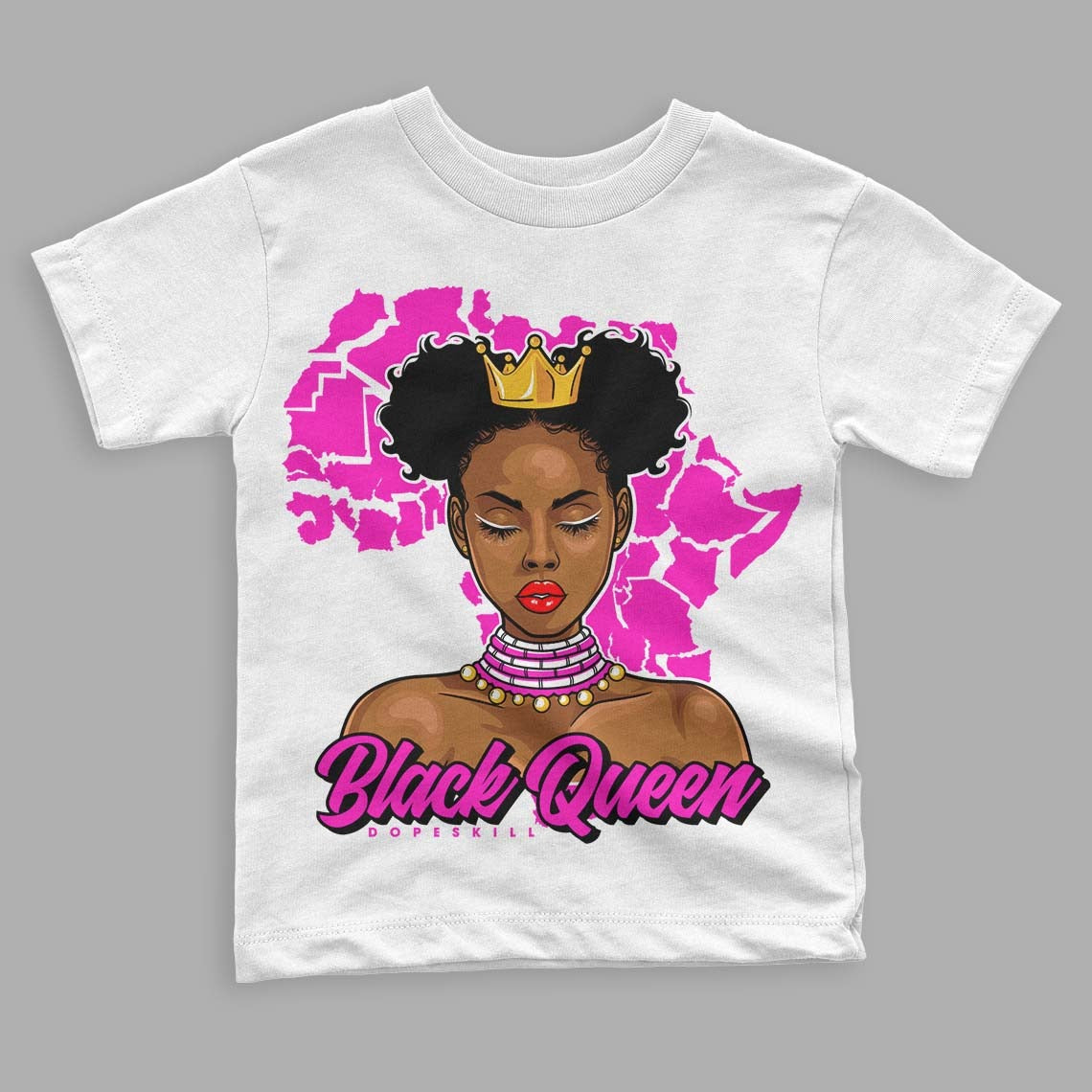 Dunk Low Active Fuchsia DopeSkill Toddler Kids T-shirt Black Queen Graphic
