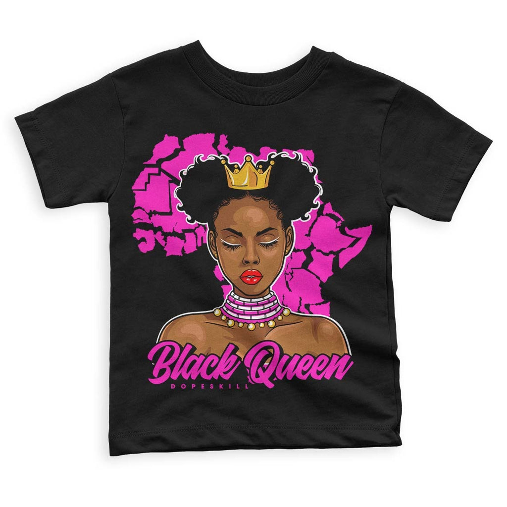 Dunk Low Active Fuchsia DopeSkill Toddler Kids T-shirt Black Queen Graphic