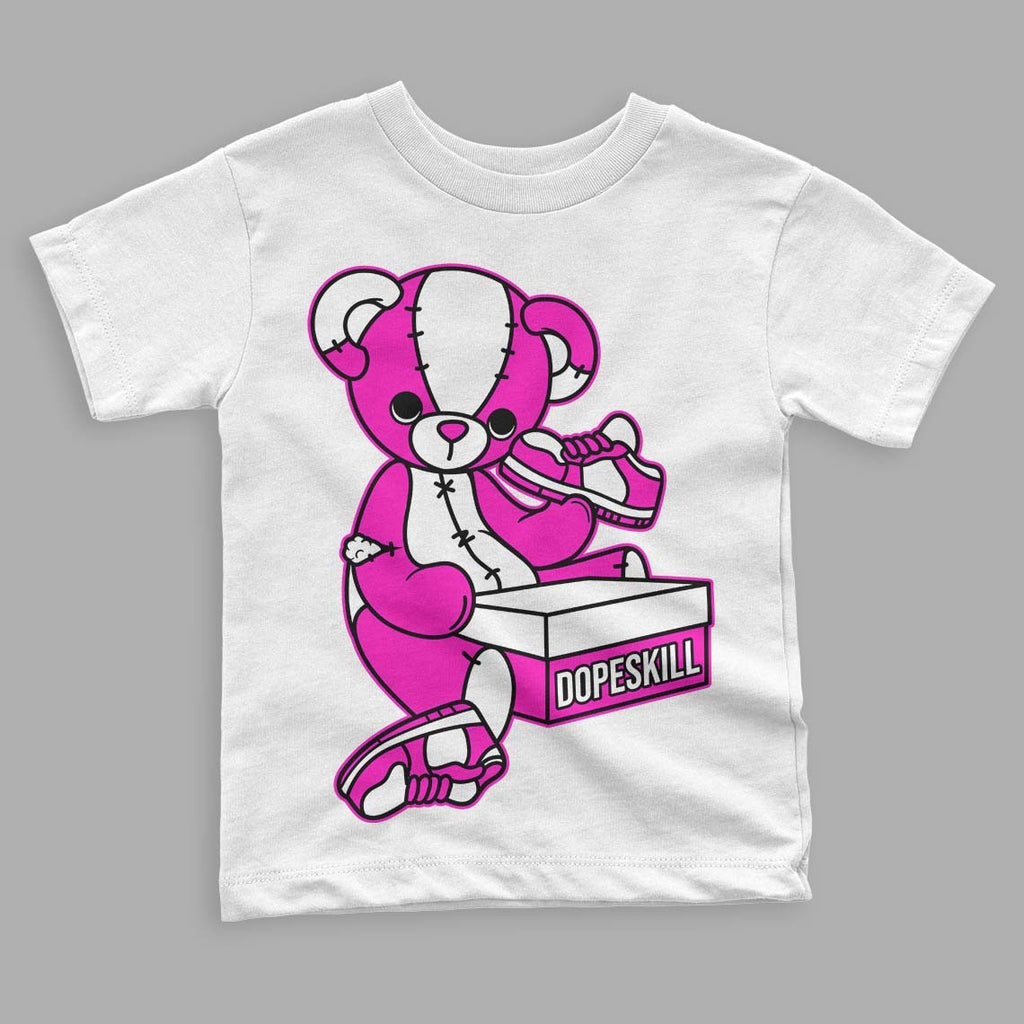 Dunk Low Active Fuchsia DopeSkill Toddler Kids T-shirt Sneakerhead BEAR Graphic