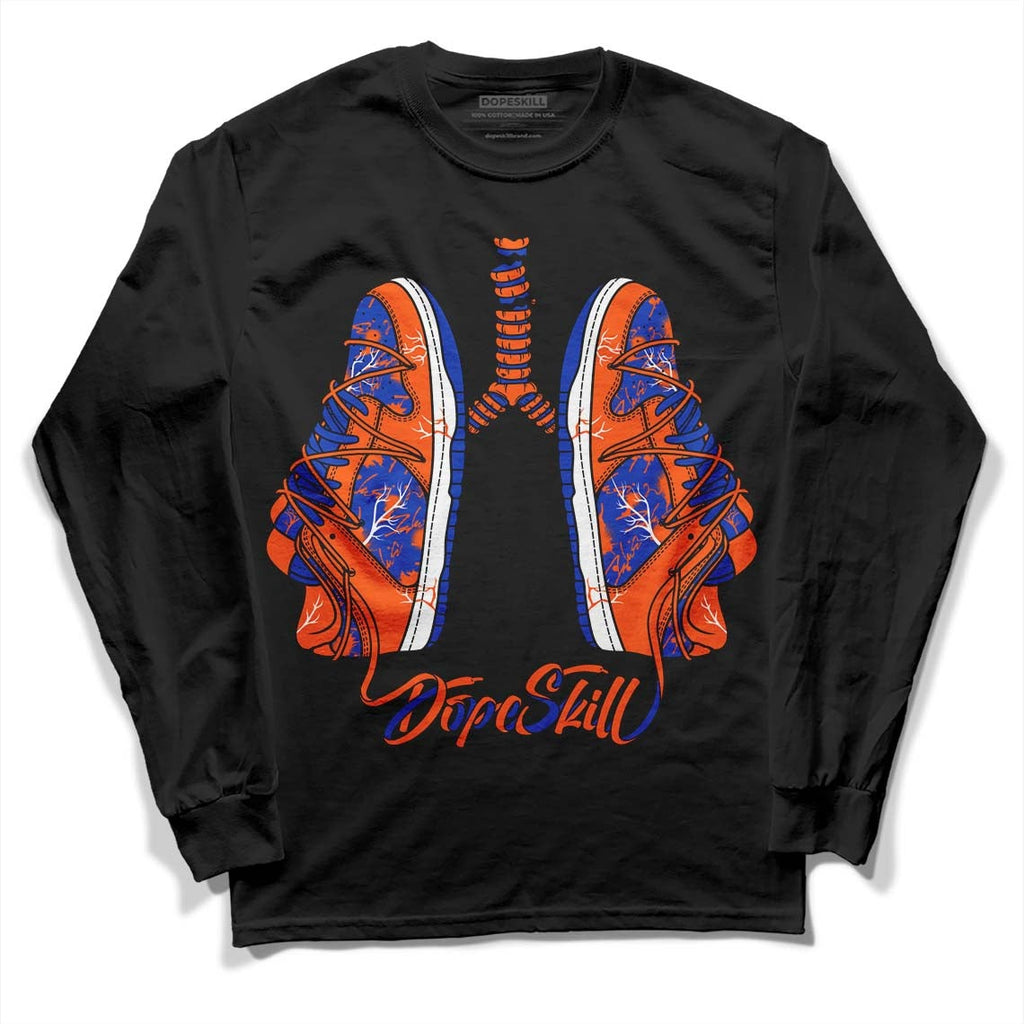 Dunk Low Futura Orange Blaze DopeSkill Long Sleeve T-Shirt Breathe Graphic