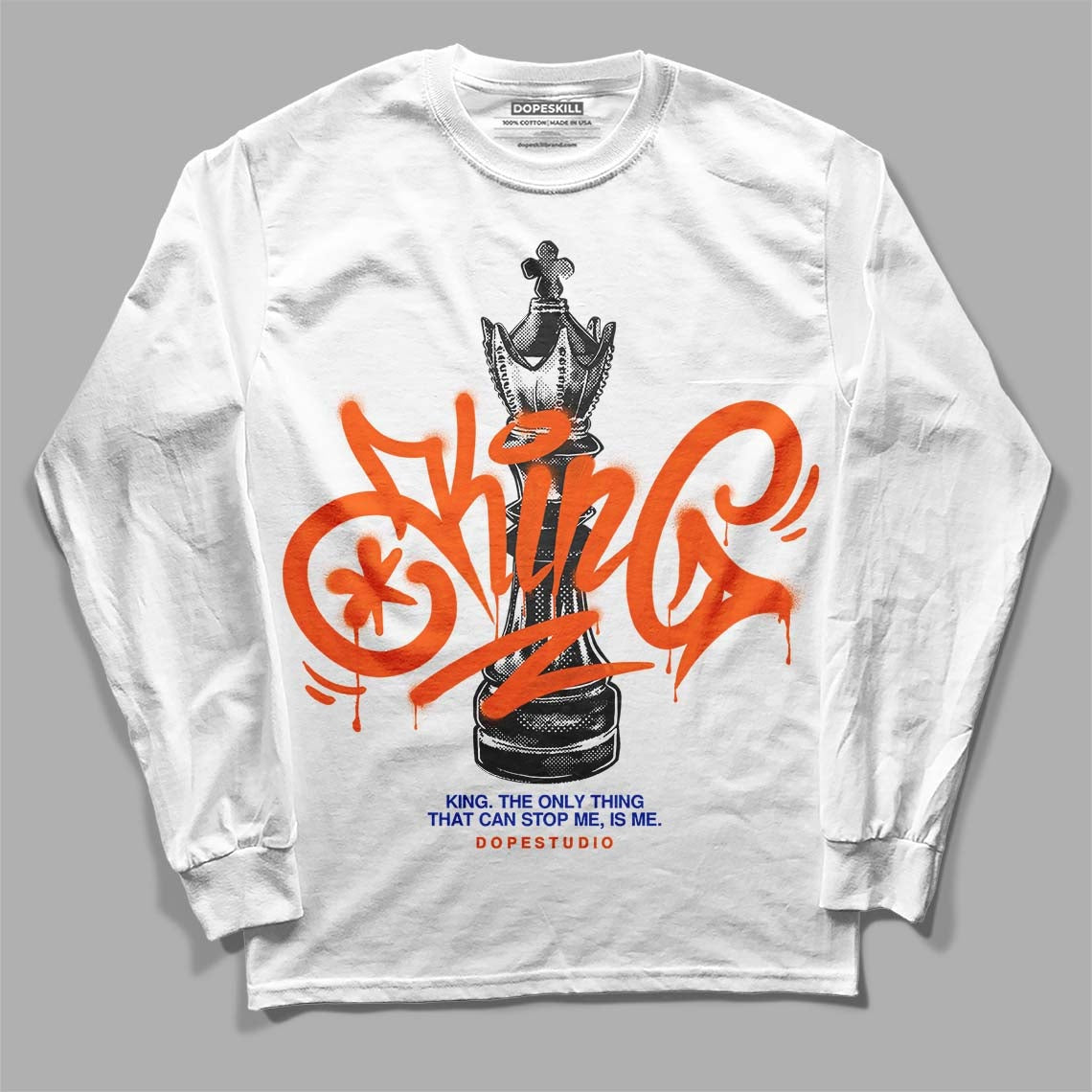 Dunk Low Futura Orange Blaze DopeSkill Long Sleeve T-Shirt King Chess Graphic