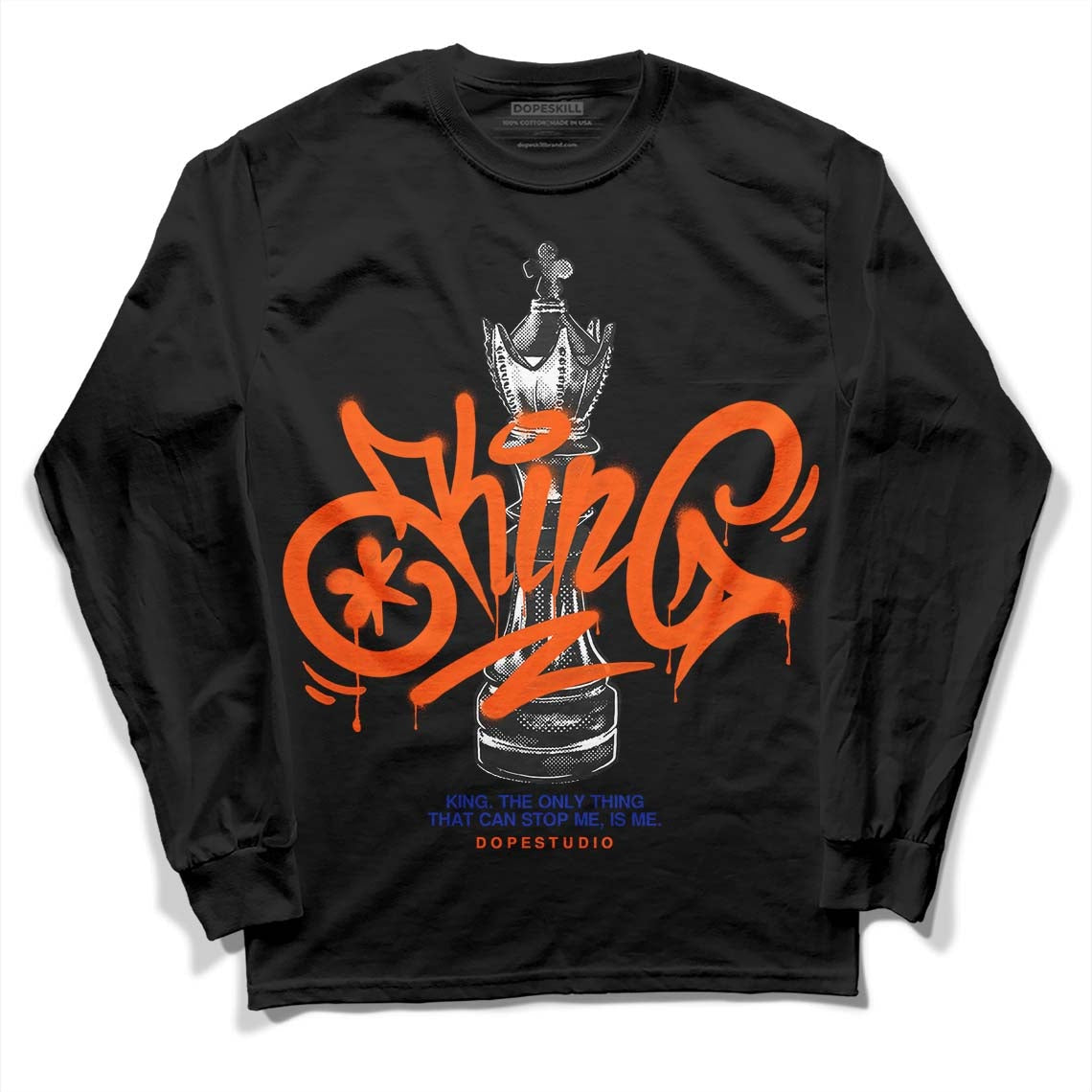 Dunk Low Futura Orange Blaze DopeSkill Long Sleeve T-Shirt King Chess Graphic