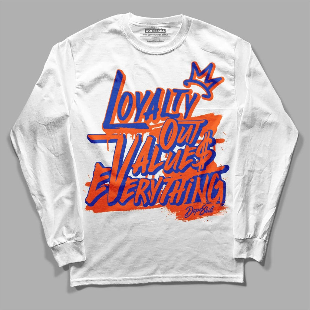 Dunk Low Futura Orange Blaze DopeSkill Long Sleeve T-Shirt LOVE Graphic