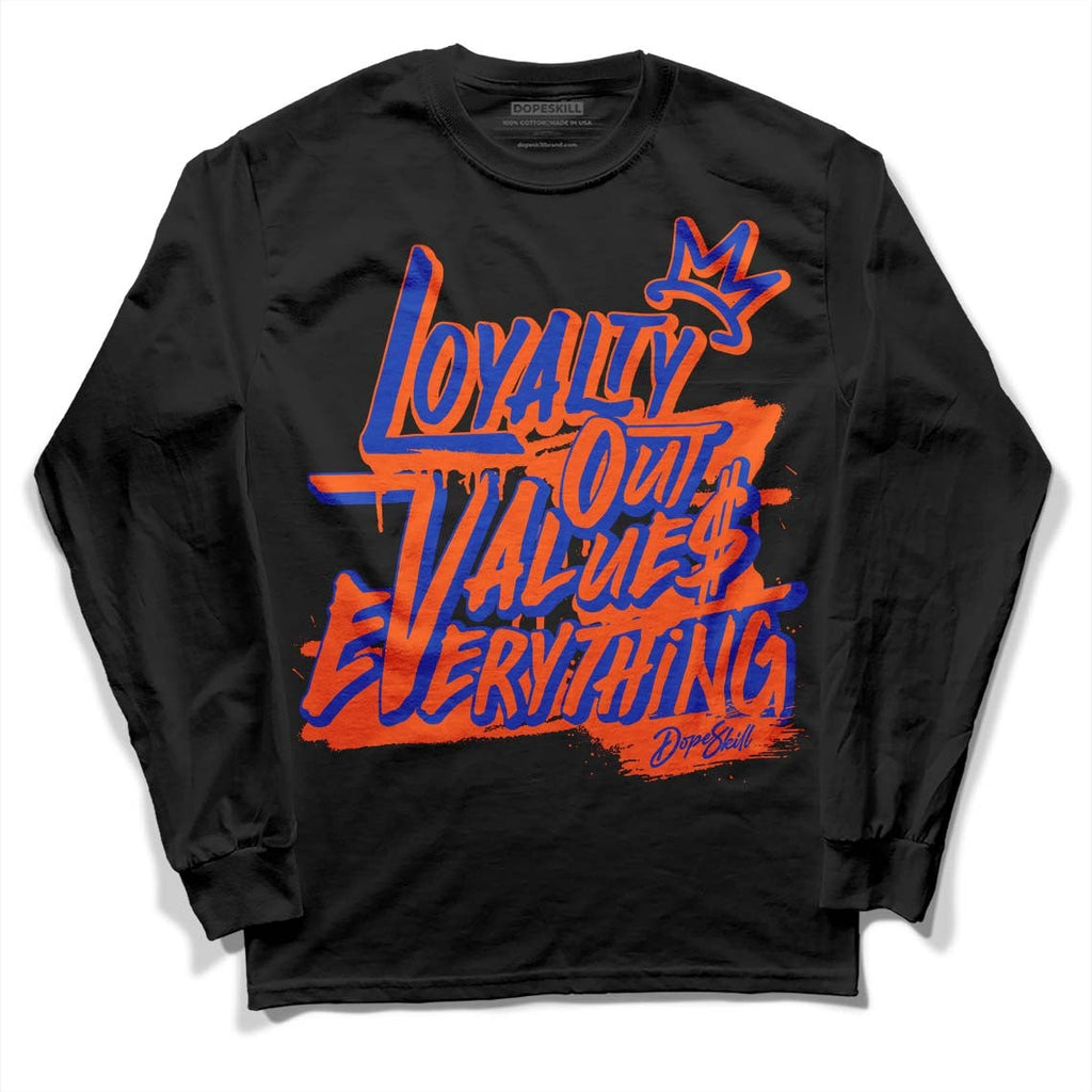 Dunk Low Futura Orange Blaze DopeSkill Long Sleeve T-Shirt LOVE Graphic