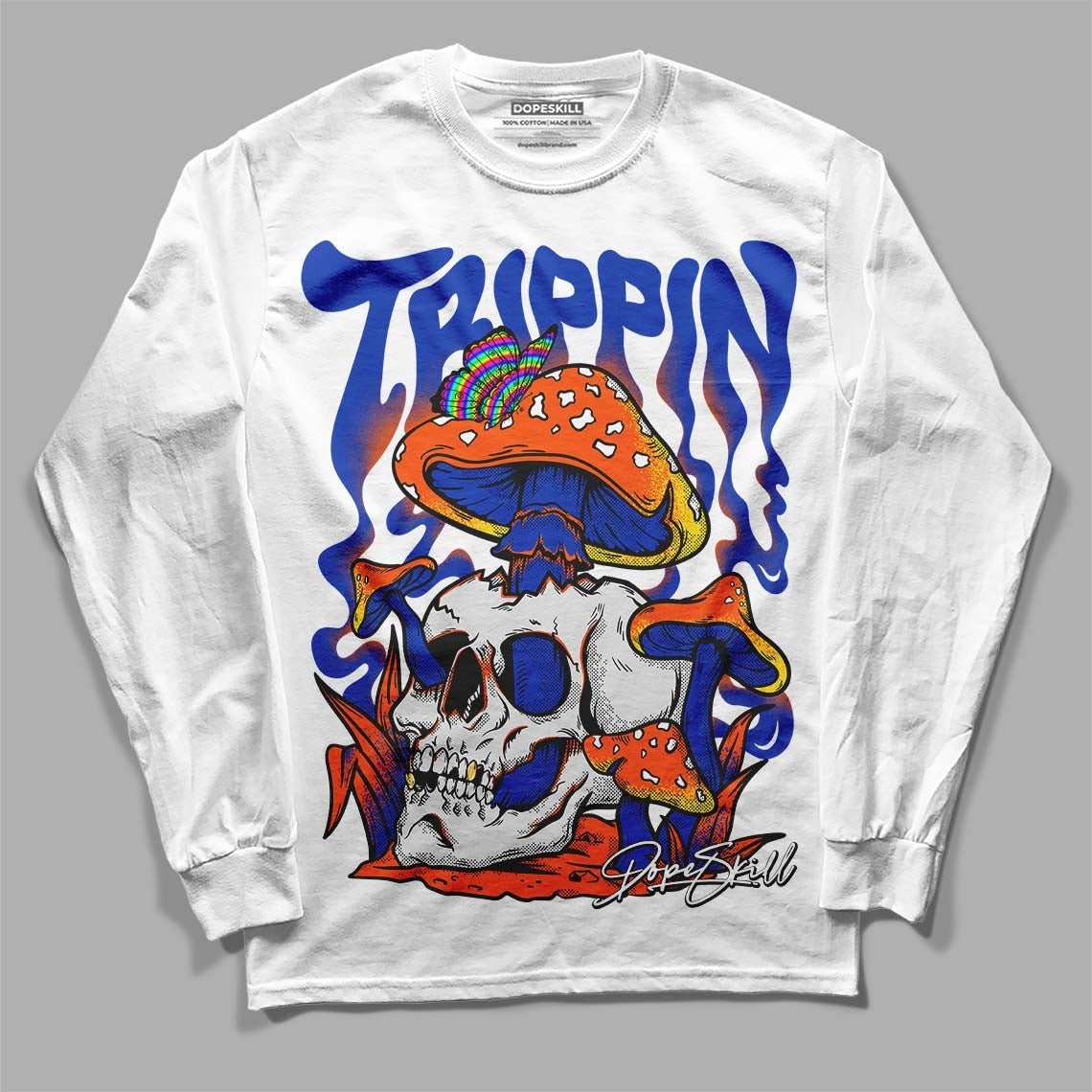 Dunk Low Futura Orange Blaze DopeSkill Long Sleeve T-Shirt Trippin Graphic