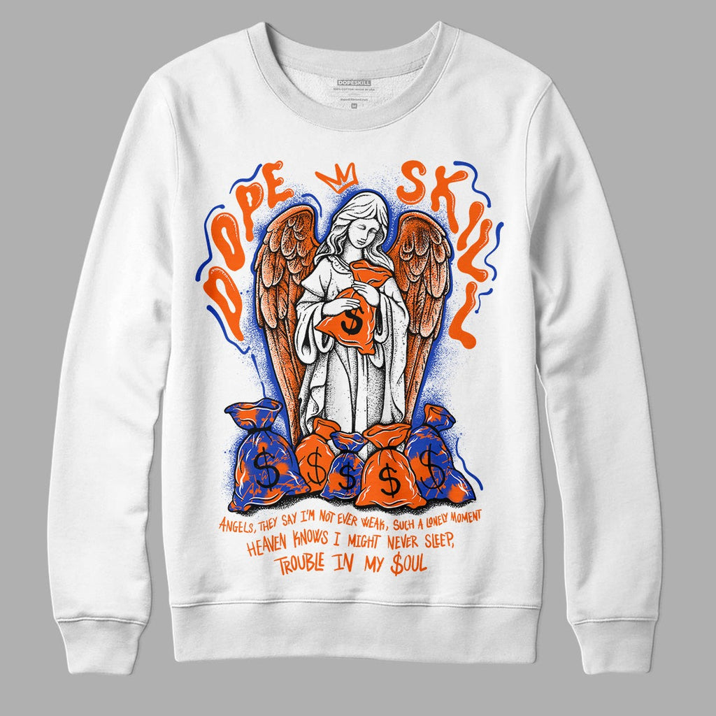 Dunk Low Futura Orange Blaze DopeSkill Sweatshirt Angels Graphic