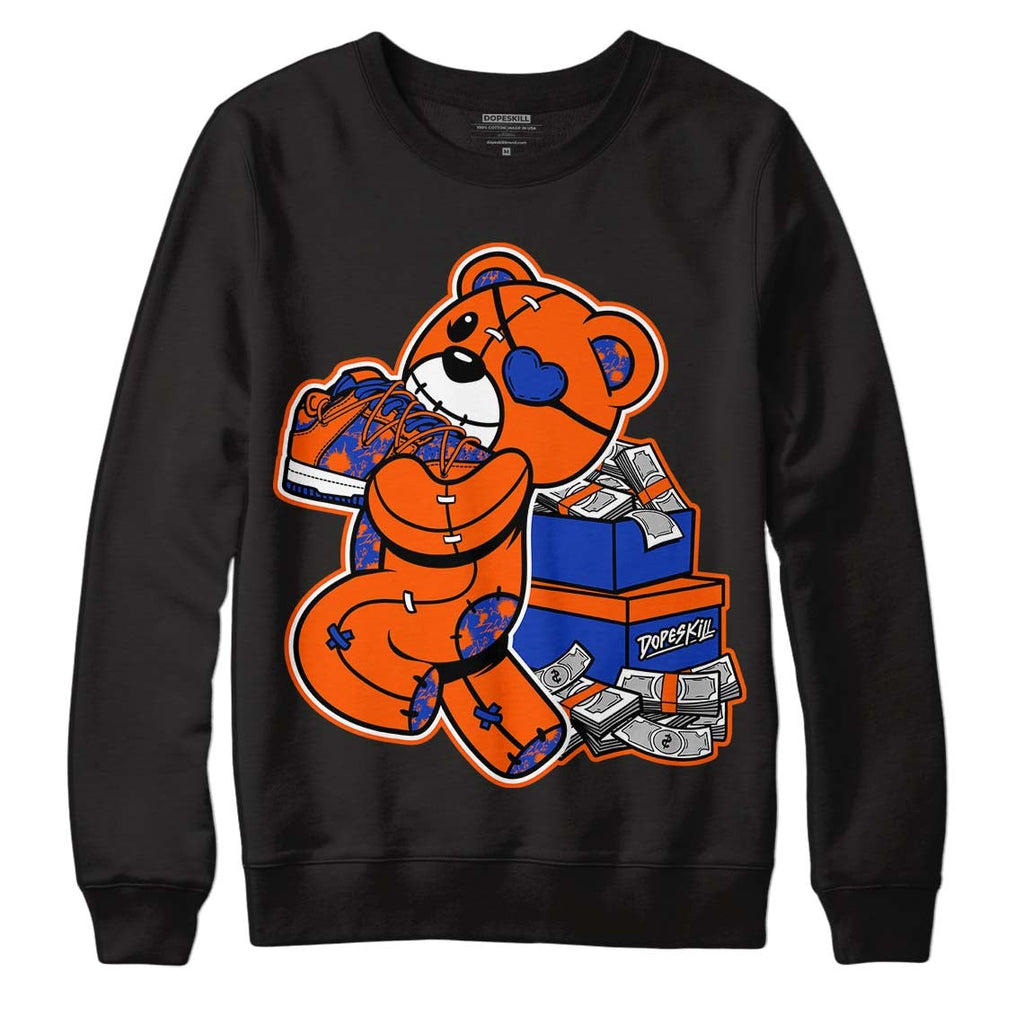Dunk Low Futura Orange Blaze DopeSkill Sweatshirt Bear Steals Sneaker Graphic