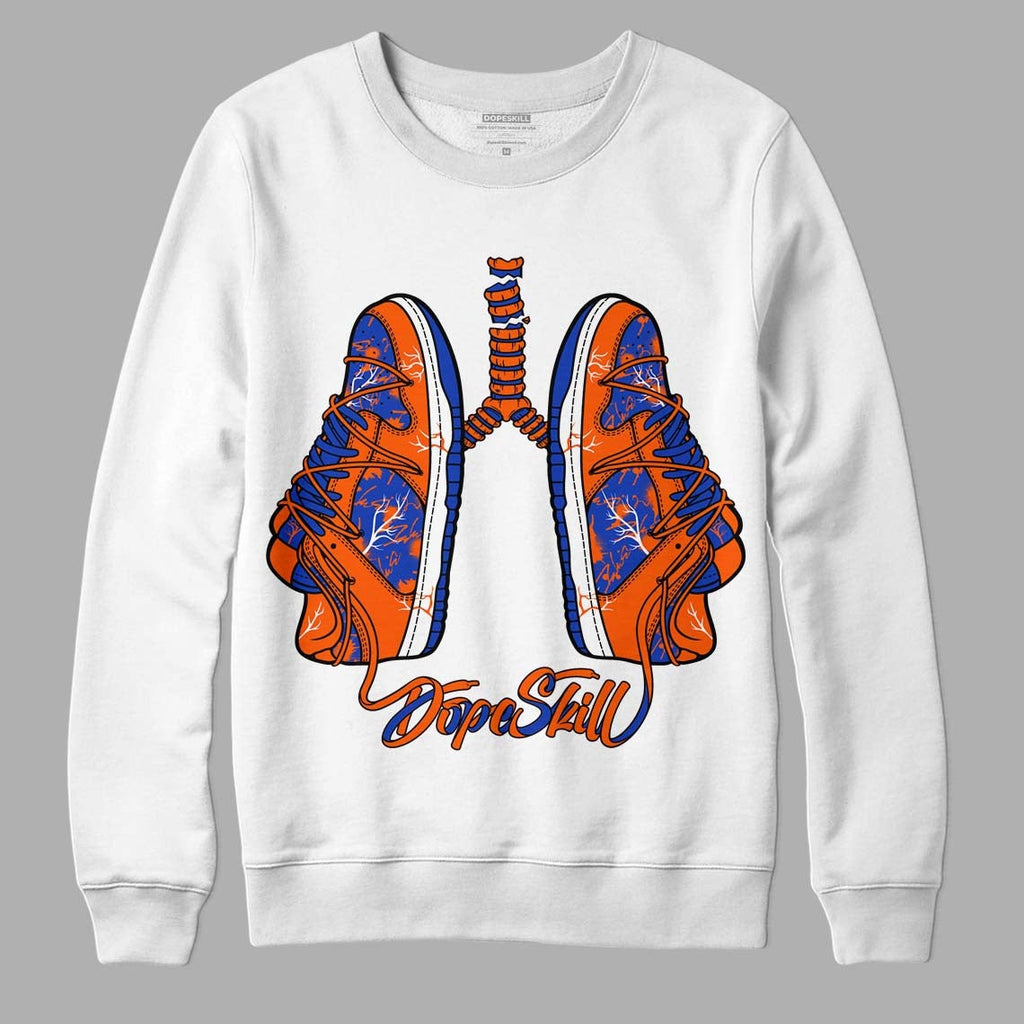 Dunk Low Futura Orange Blaze DopeSkill Sweatshirt Breathe Graphic