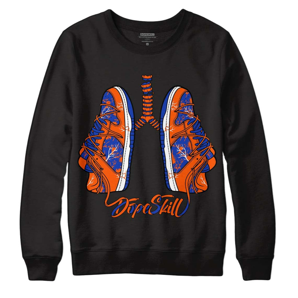 Dunk Low Futura Orange Blaze DopeSkill Sweatshirt Breathe Graphic