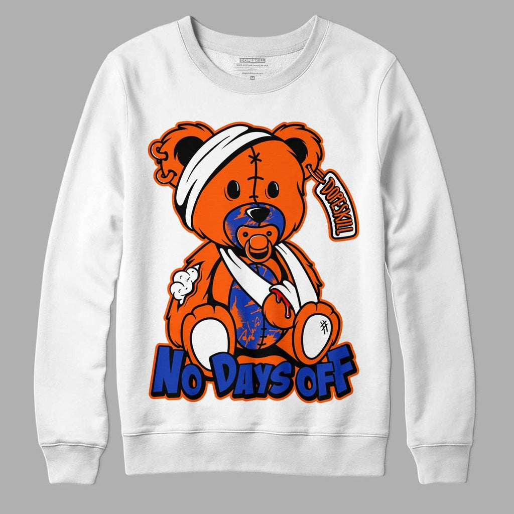 Dunk Low Futura Orange Blaze DopeSkill Sweatshirt Hurt Bear Graphic