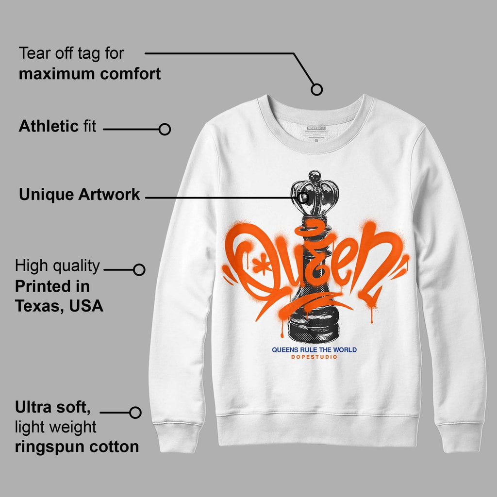 Dunk Low Futura Orange Blaze DopeSkill Sweatshirt Queen Chess Graphic