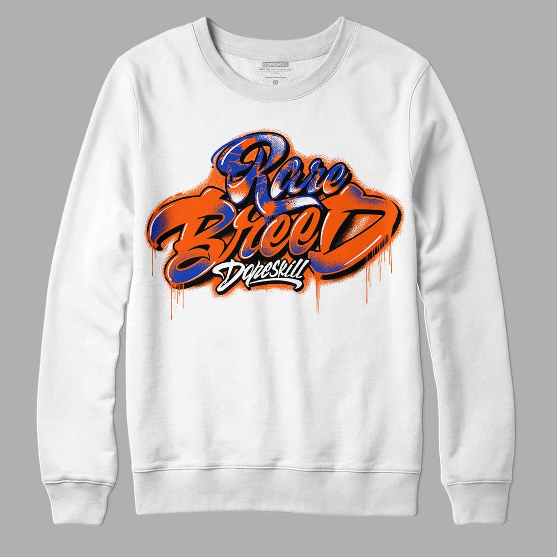 Dunk Low Futura Orange Blaze DopeSkill Sweatshirt Rare Breed Type Graphic