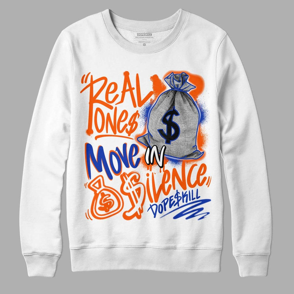 Dunk Low Futura Orange Blaze DopeSkill Sweatshirt Real Ones Move In Silence Graphic