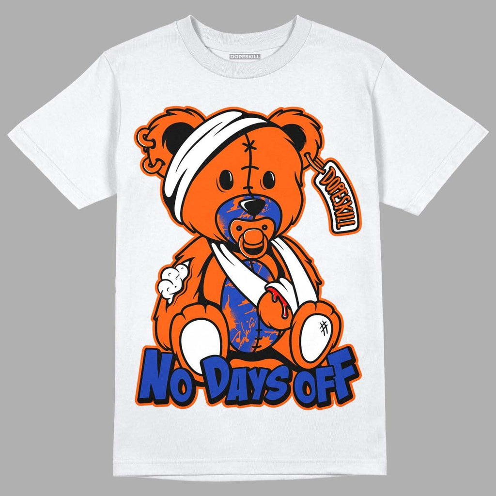 Dunk Low Futura Orange Blaze DopeSkill T-Shirt Hurt Bear Graphic