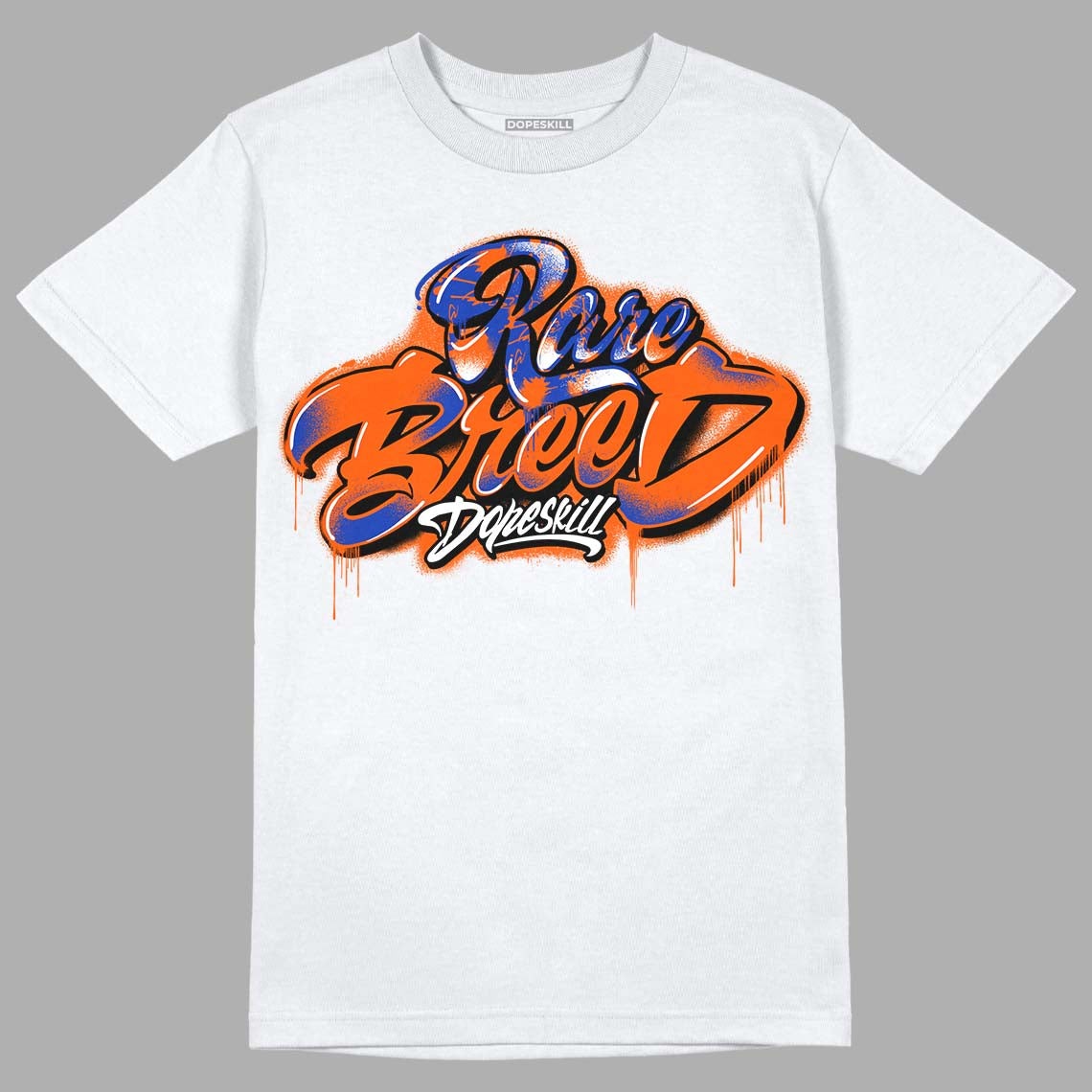 Dunk Low Futura Orange Blaze DopeSkill T-Shirt Rare Breed Type Graphic