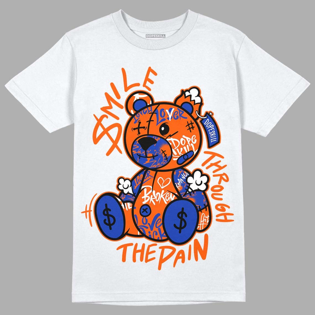 Dunk Low Futura Orange Blaze DopeSkill T-Shirt Smile Through The Pain Graphic