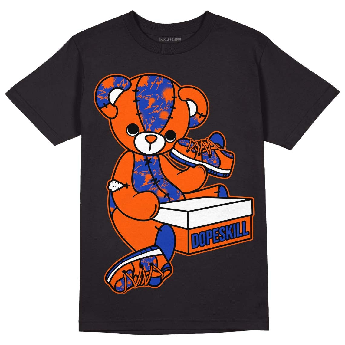 Dunk Low Futura Orange Blaze DopeSkill T-Shirt Sneakerhead BEAR Graphic