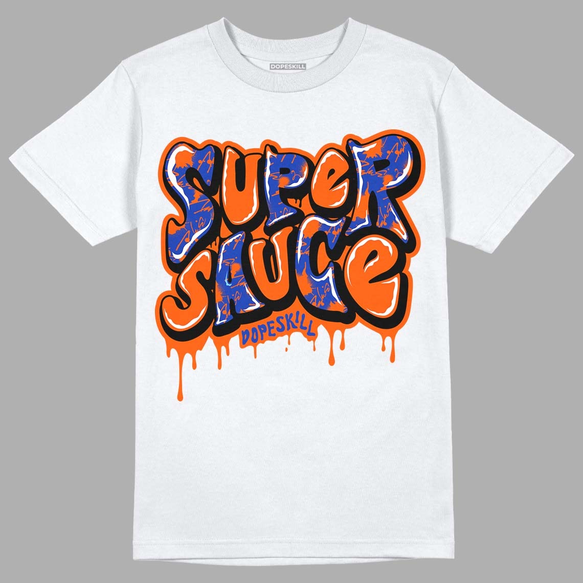 Dunk Low Futura Orange Blaze DopeSkill T-Shirt Super Sauce Graphic