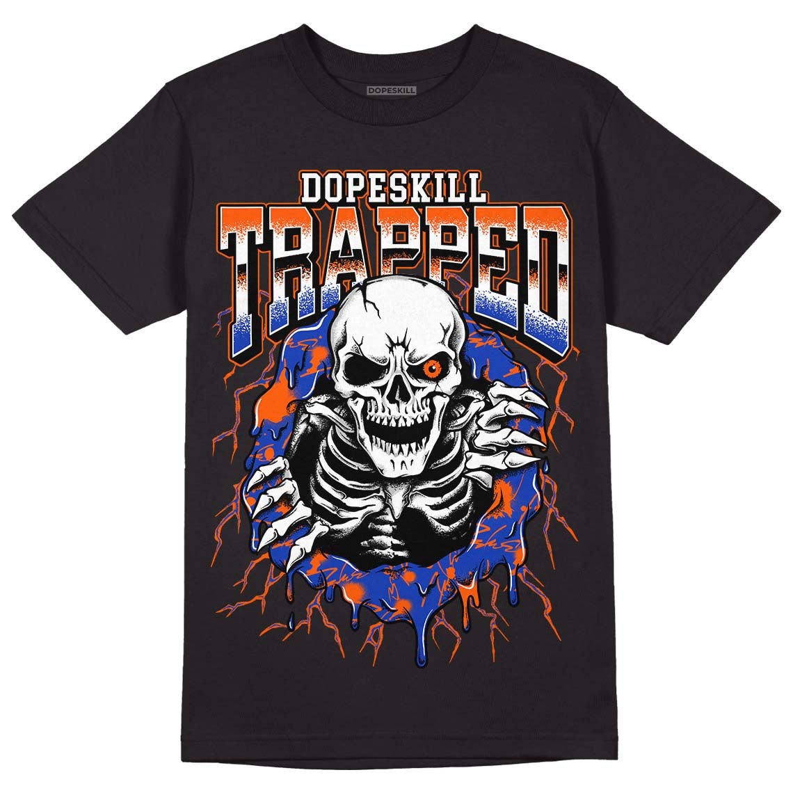 Dunk Low Futura Orange Blaze DopeSkill T-Shirt Trapped Halloween Graphic