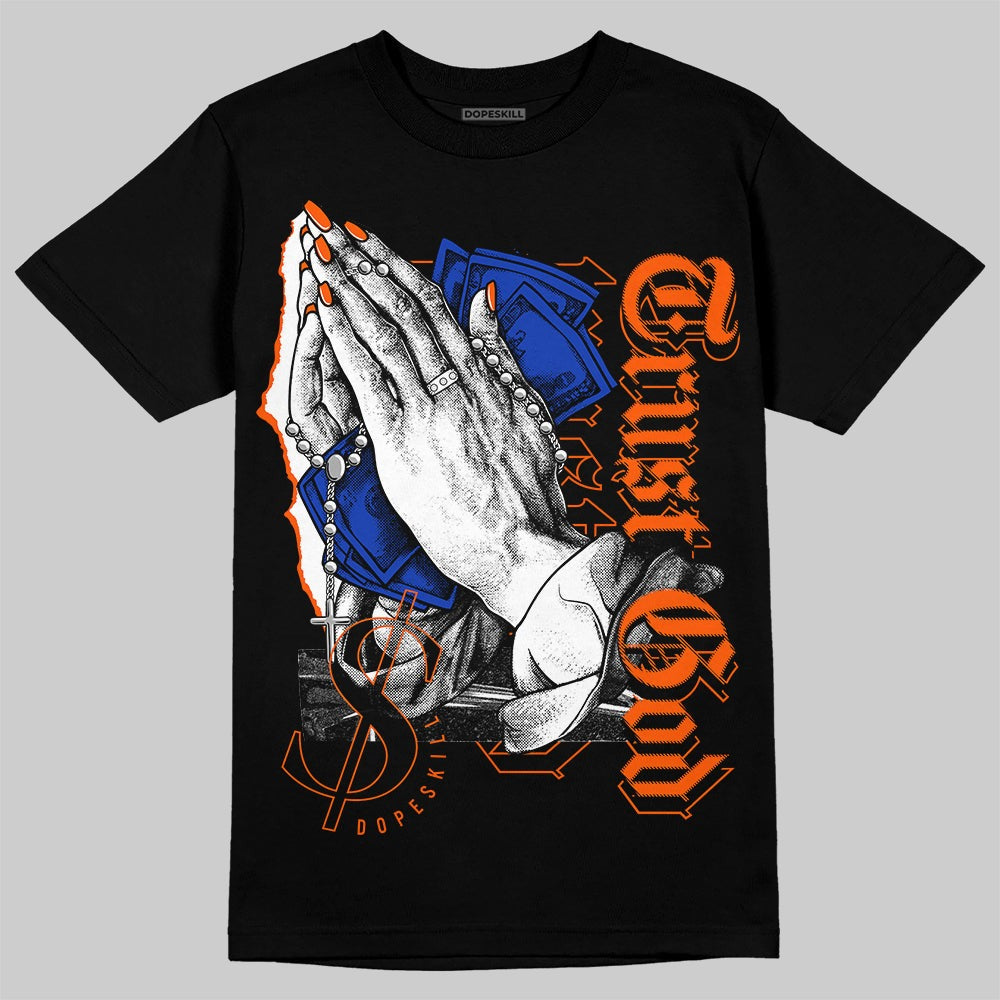 Dunk Low Futura Orange Blaze DopeSkill T-Shirt Trust God Graphic