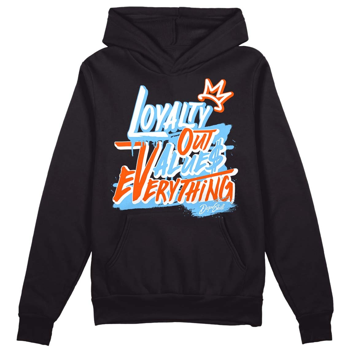 Dunk Low Futura University Blue DopeSkill Hoodie Sweatshirt LOVE Graphic