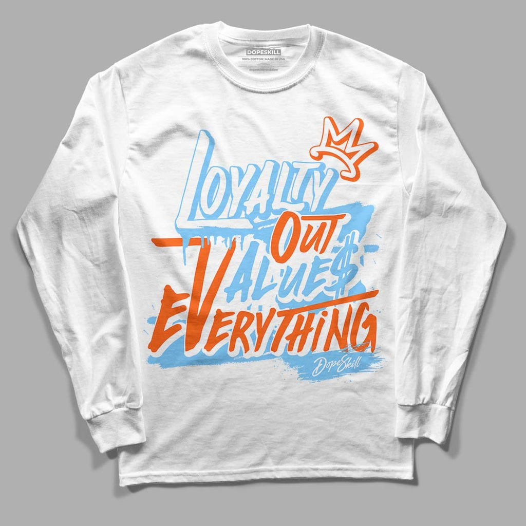 Dunk Low Futura University Blue DopeSkill Long Sleeve T-Shirt LOVE Graphic