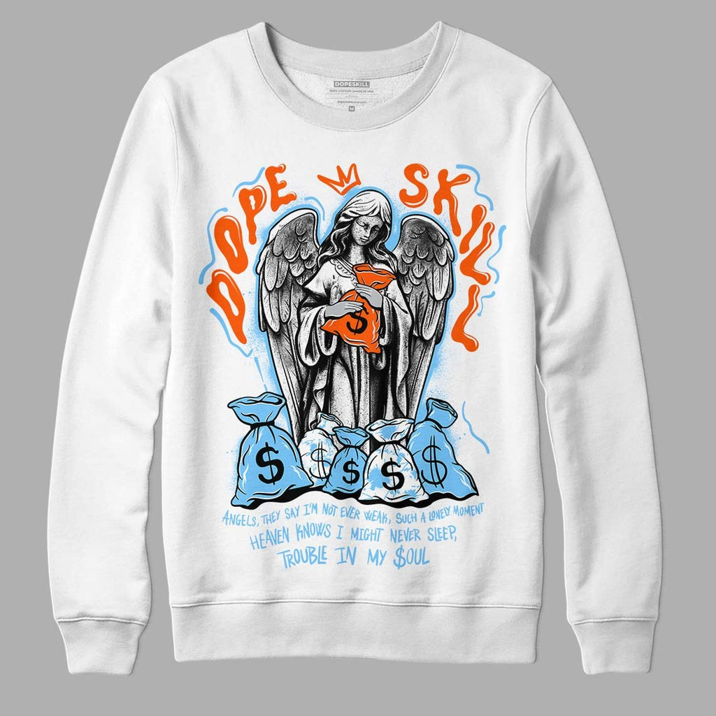 Dunk Low Futura University Blue DopeSkill Sweatshirt Angels Graphic