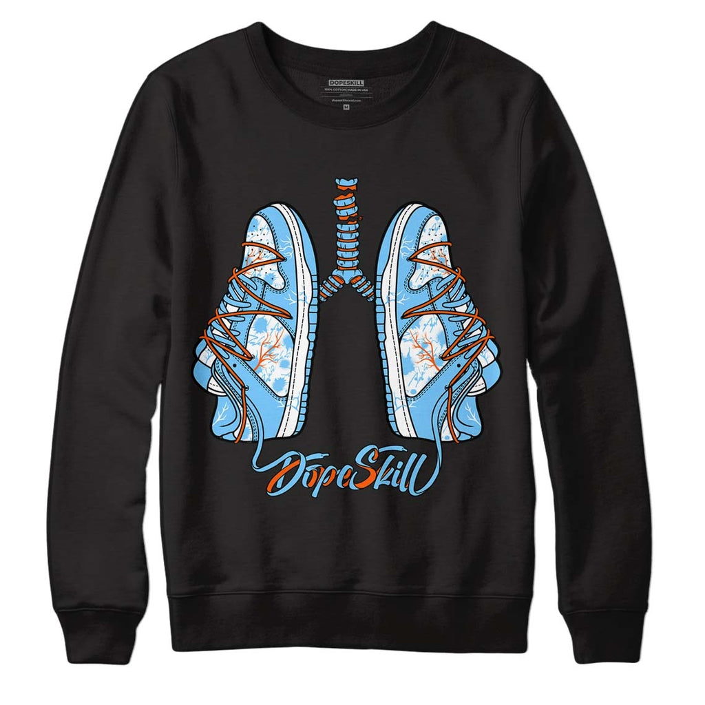 Dunk Low Futura University Blue DopeSkill Sweatshirt Breathe Graphic