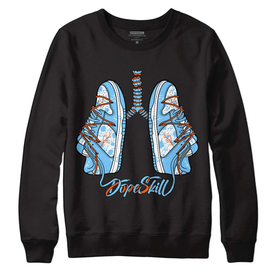 Dunk Low Futura University Blue DopeSkill Sweatshirt Breathe Graphic