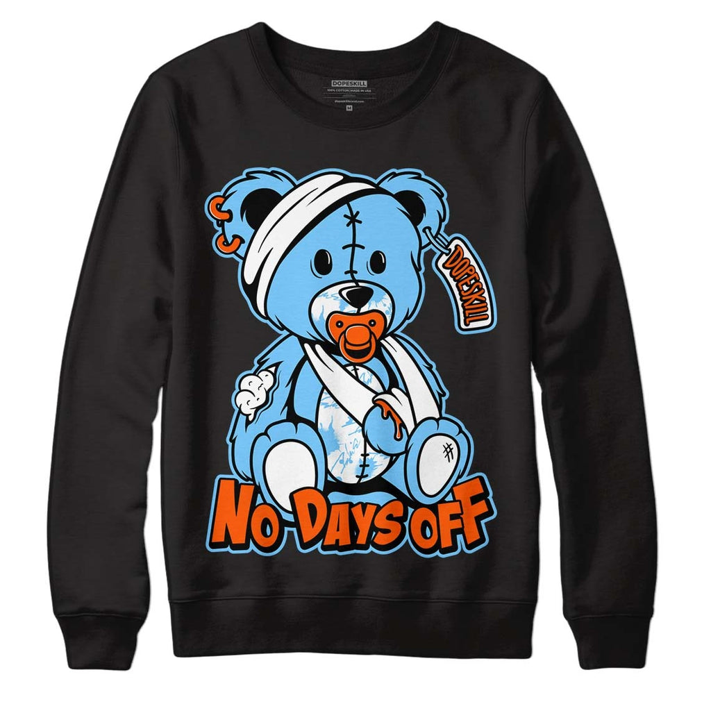 Dunk Low Futura University Blue DopeSkill Sweatshirt Hurt Bear Graphic