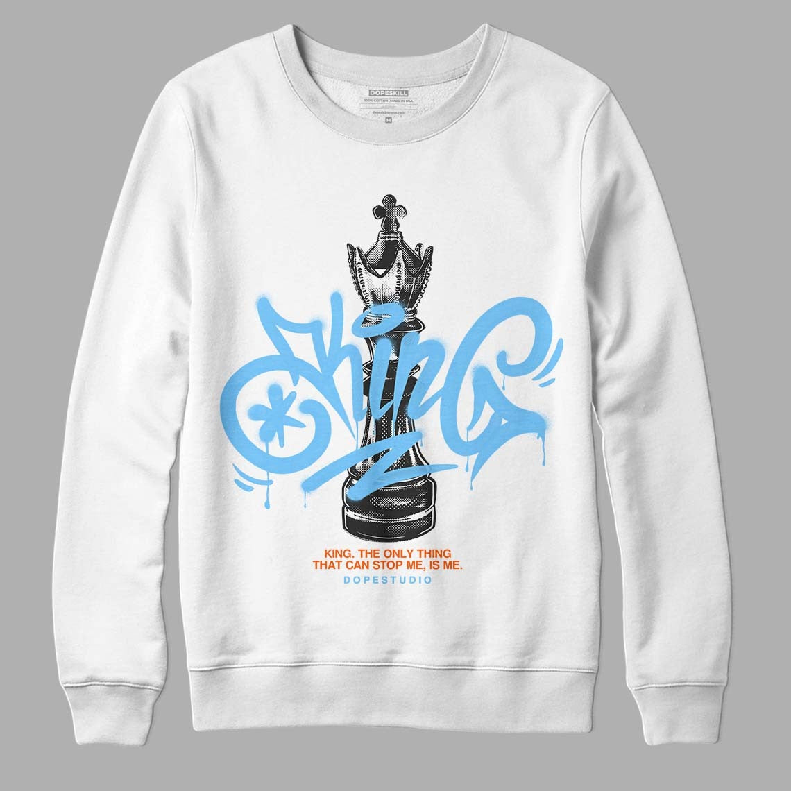 Dunk Low Futura University Blue DopeSkill Sweatshirt King Chess Graphic