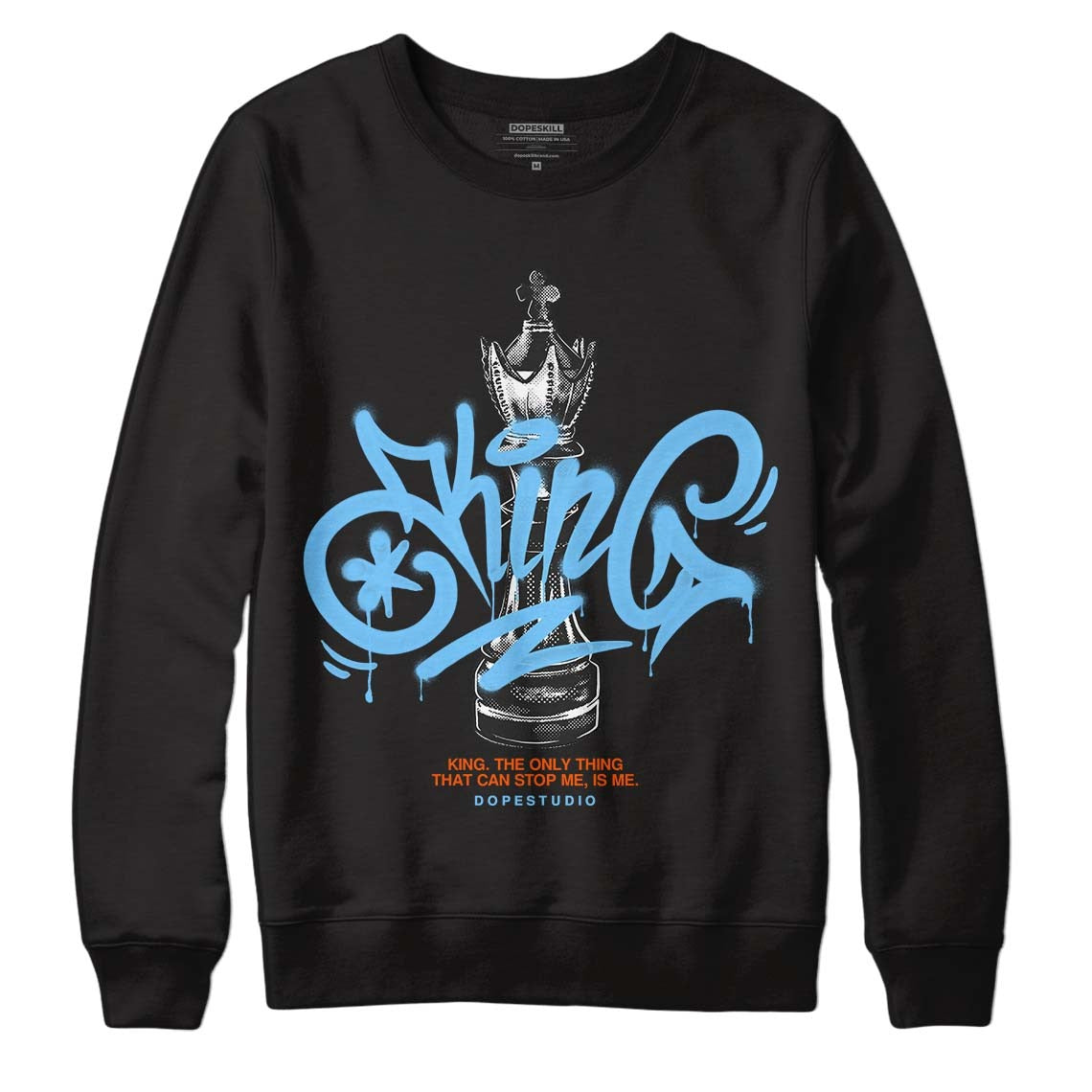 Dunk Low Futura University Blue DopeSkill Sweatshirt King Chess Graphic