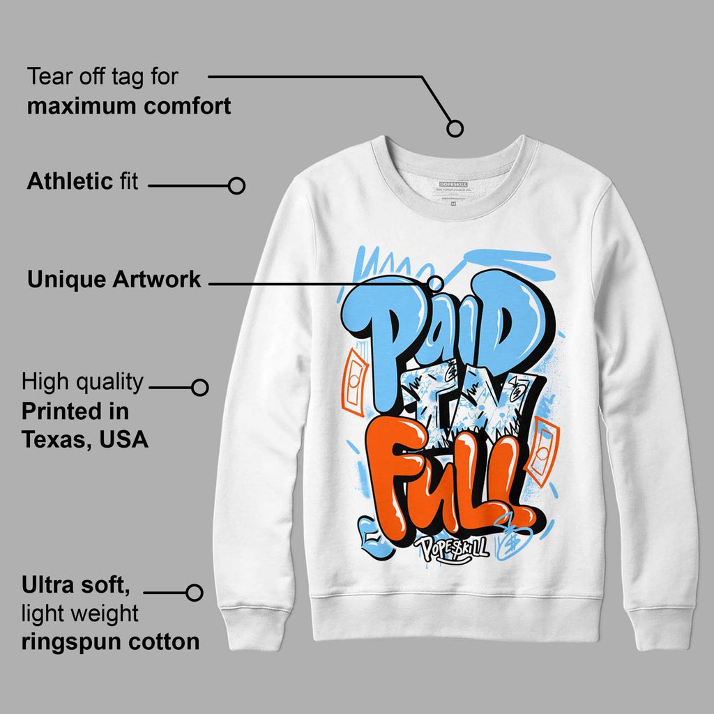 Dunk Low Futura University Blue DopeSkill Sweatshirt New Paid In Full Graphic