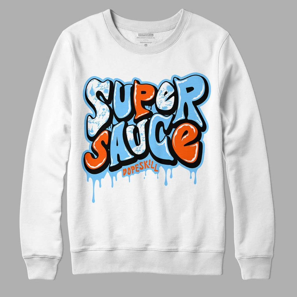 Dunk Low Futura University Blue DopeSkill Sweatshirt Super Sauce Graphic