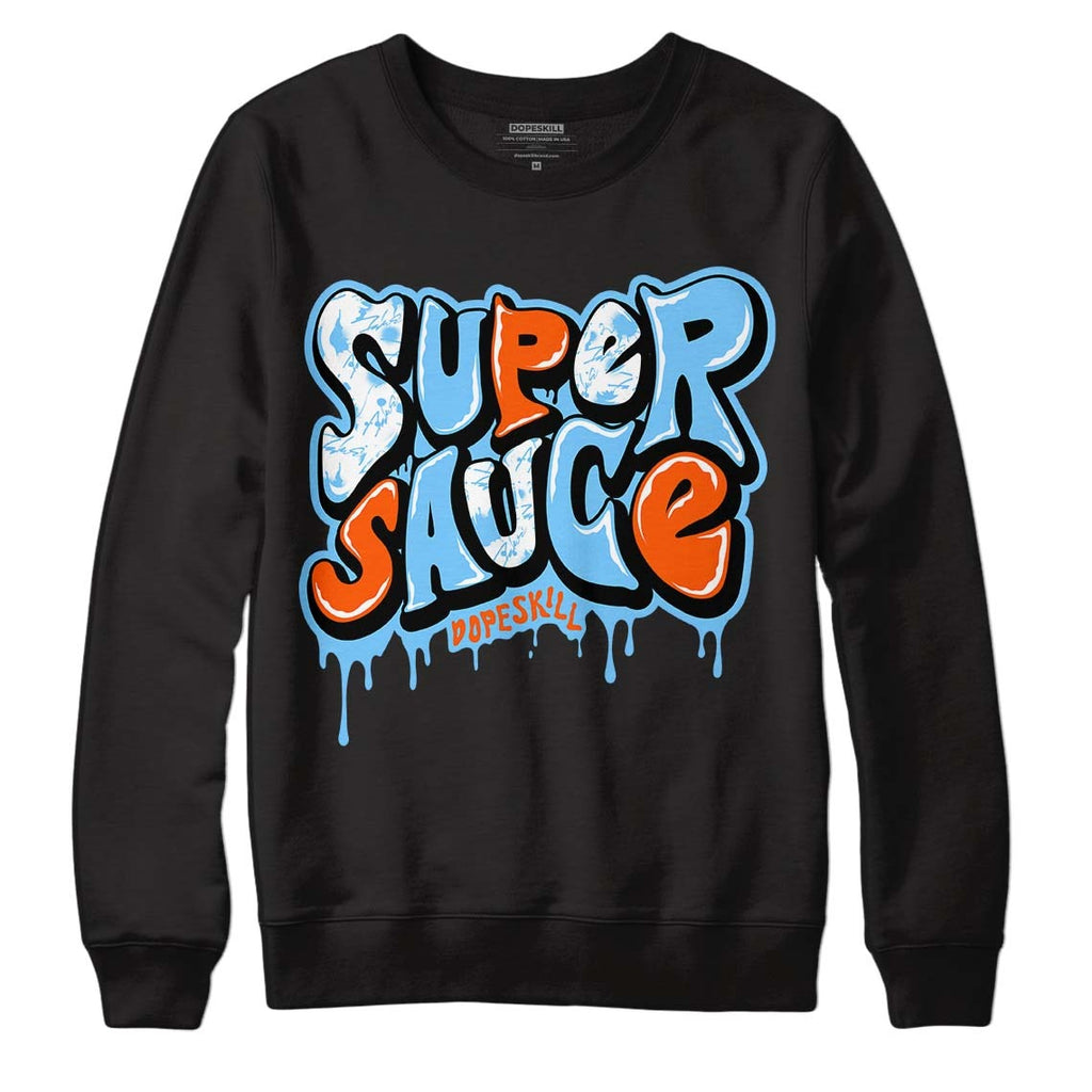 Dunk Low Futura University Blue DopeSkill Sweatshirt Super Sauce Graphic