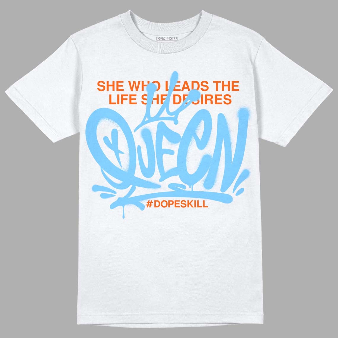 Dunk Low Futura University Blue DopeSkill T-Shirt Queen Graphic