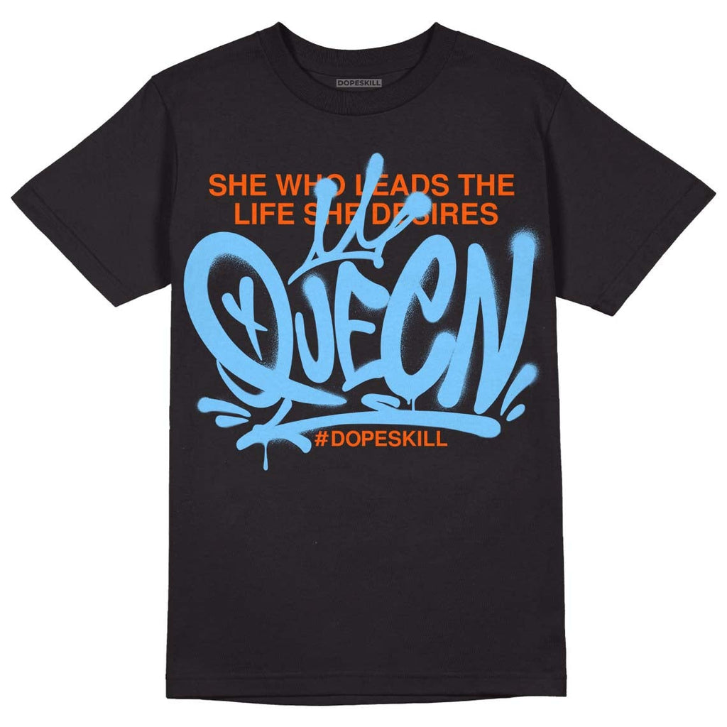 Dunk Low Futura University Blue DopeSkill T-Shirt Queen Graphic