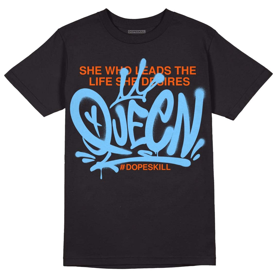Dunk Low Futura University Blue DopeSkill T-Shirt Queen Graphic