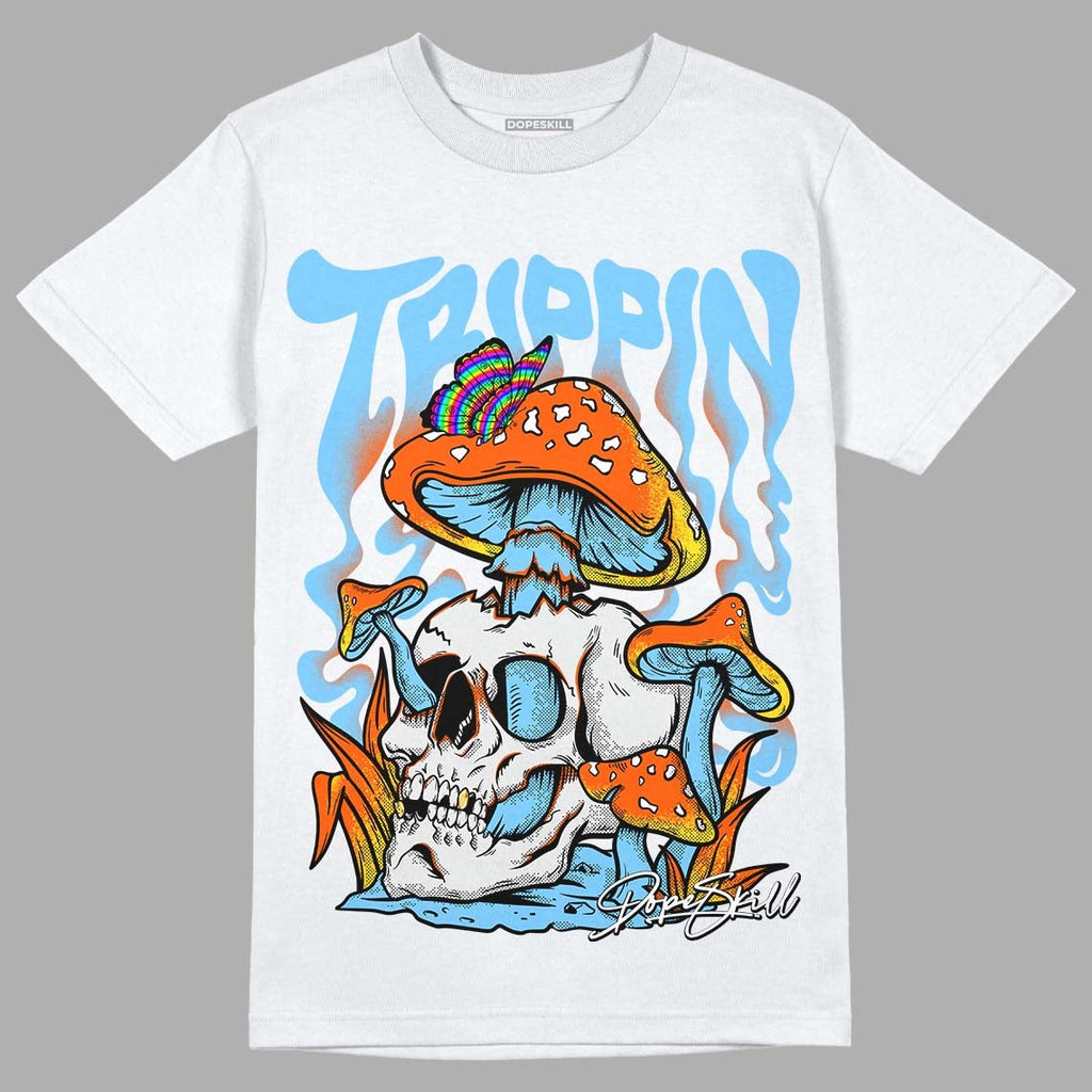 Dunk Low Futura University Blue DopeSkill T-Shirt Trippin Graphic