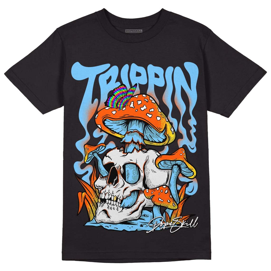 Dunk Low Futura University Blue DopeSkill T-Shirt Trippin Graphic