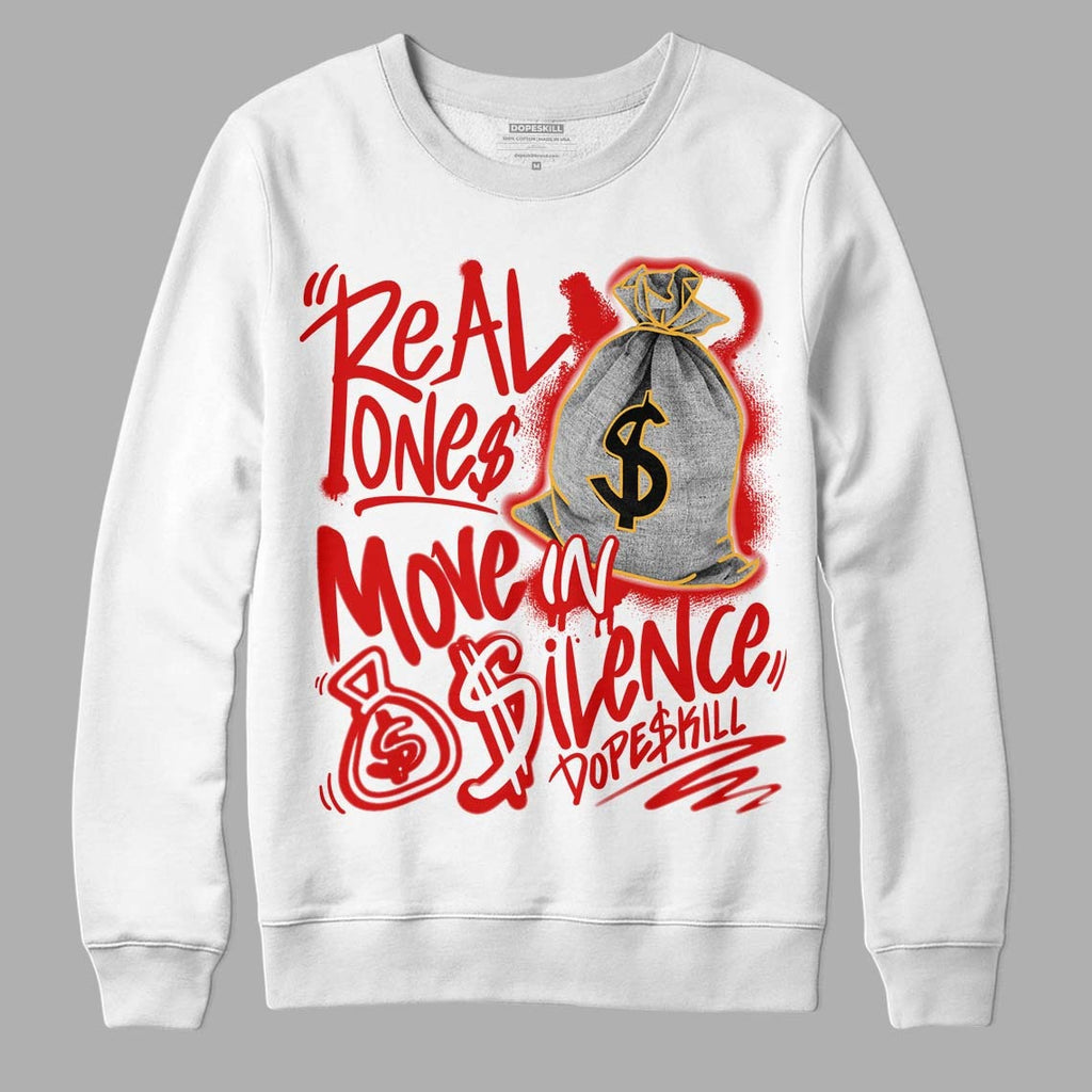 Dunk Low Gym Red DopeSkill Sweatshirt Real Ones Move In Silence Graphic